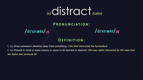 DISTRACT Meaning in Tagalog .